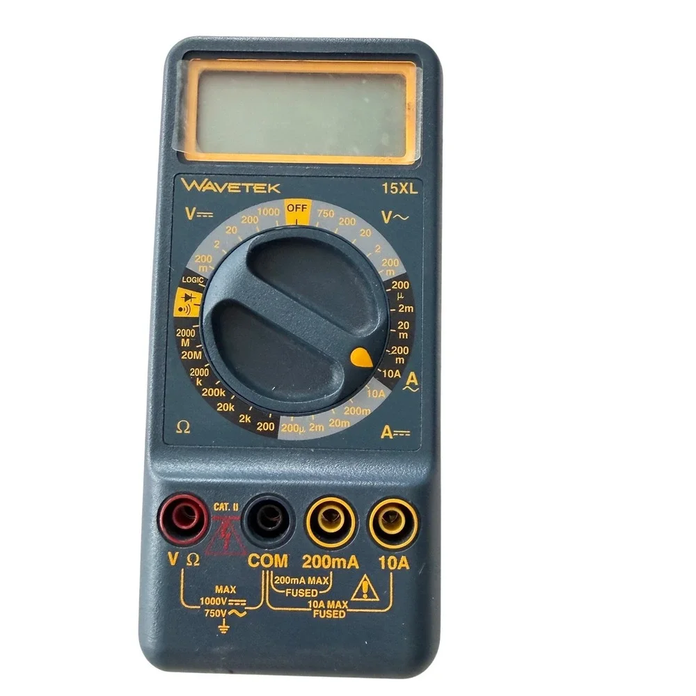 Wavetek 15XL Digital Multimeter Handheld Tester with Lead and Manual